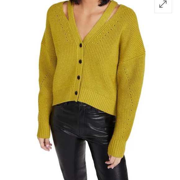 Proenza Schouler Sweaters - Proenza Schouler Chartreuse Cardigan in excellent condition
